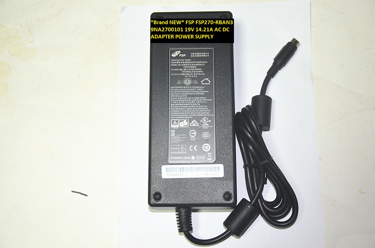 *Brand NEW* FSP FSP270-RBAN3 9NA2700101 19V 14.21A AC DC ADAPTER POWER SUPPLY